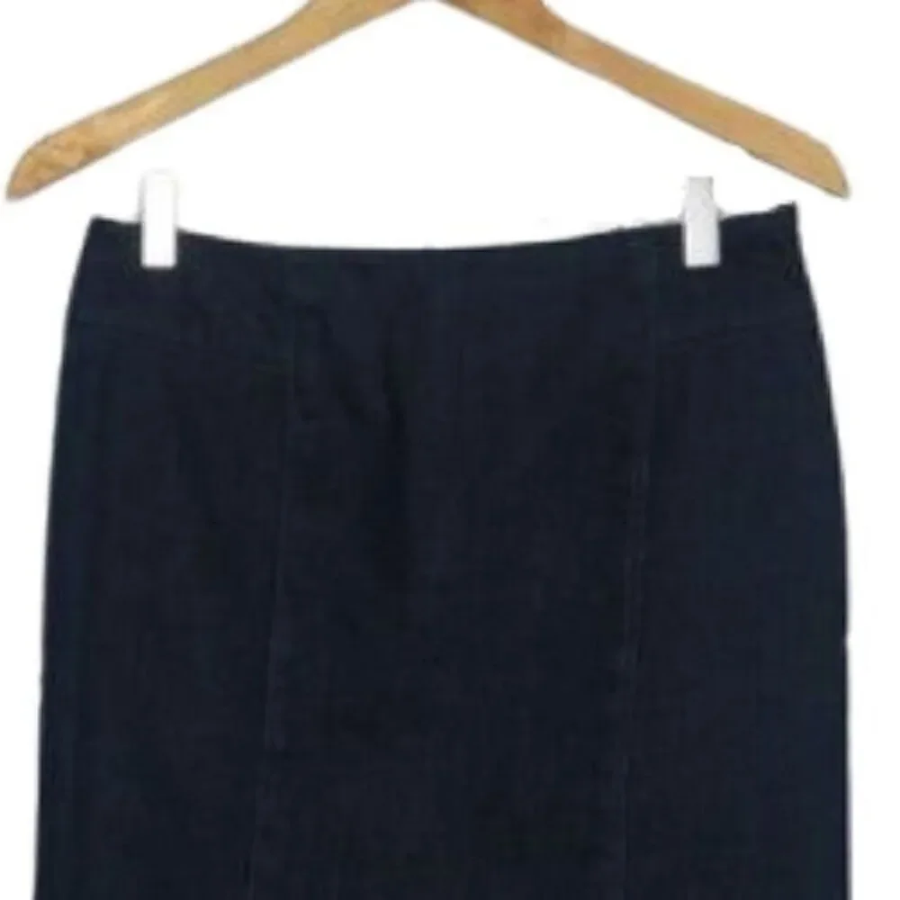 New York & Co Preppy Chambray Stretchy Pencil Skirt Size 4